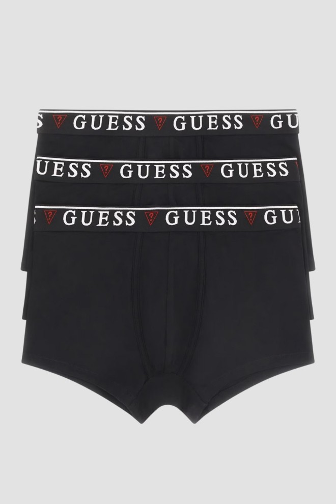 GUESS Zestaw czarnej męskiej bielizny bokserki 3 Pack