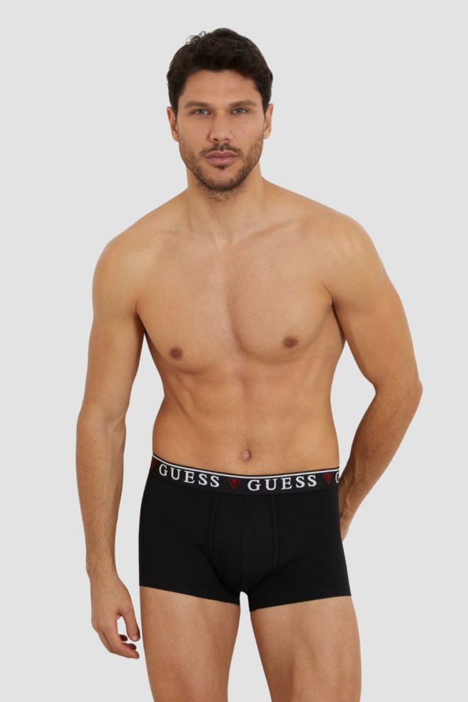 GUESS lenjerie intimă neagră pentru bărbați boxer slip 3 seturi
