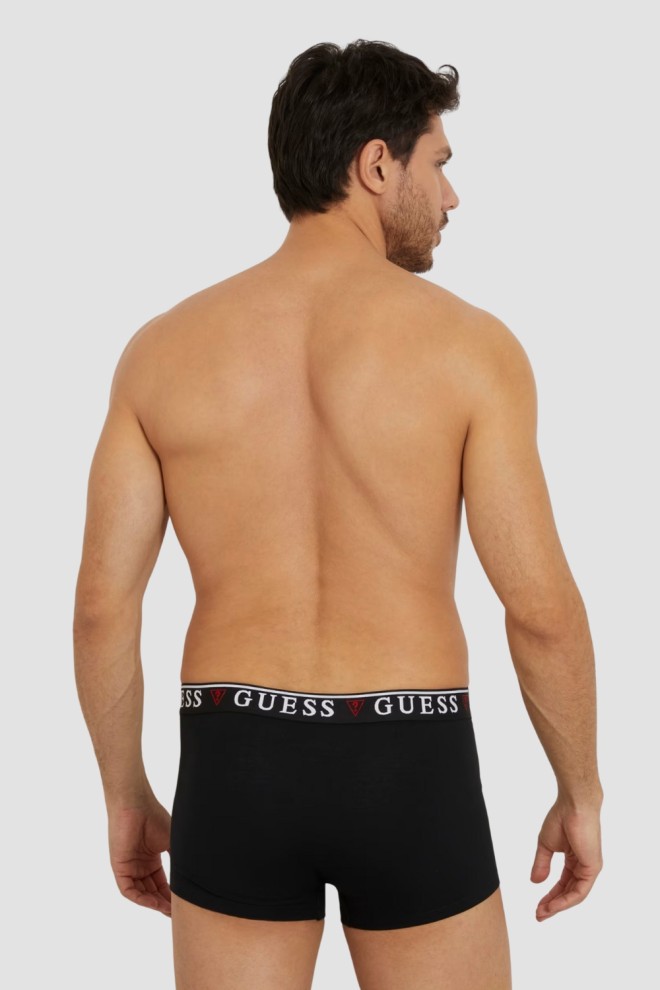 Чоловічі чорні труси-боксери GUESS комплект з 3 штук