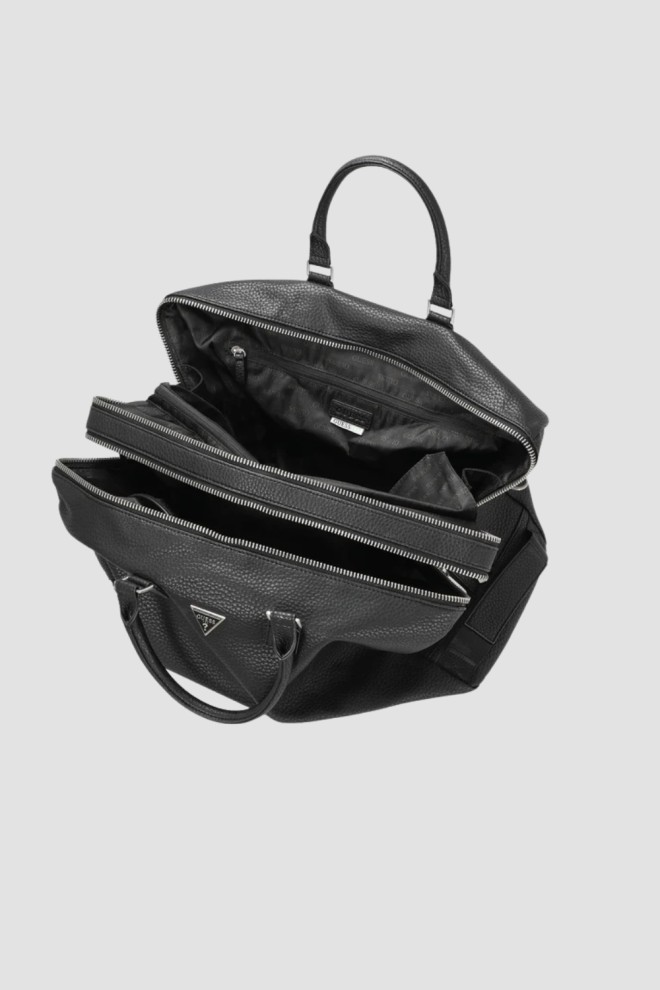 GUESS Black Men's Torino Duffle Travel Bag