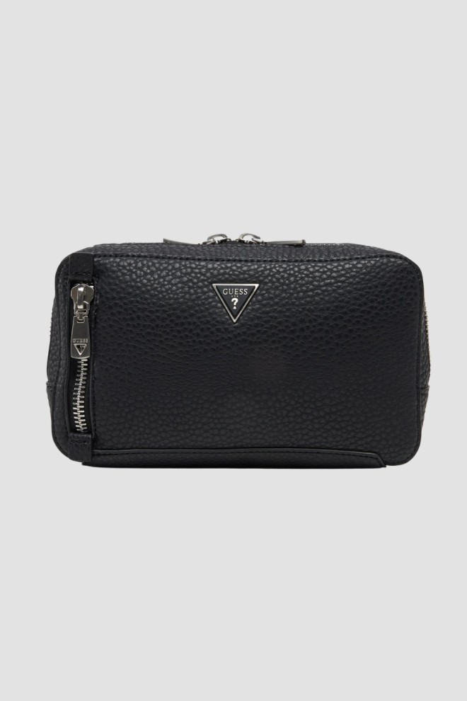 Чоловіча сумка GUESS Torino Black з вертикальною ниркою