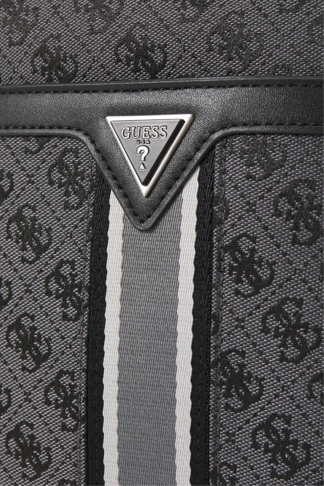 GUESS Szara saszetka męska logowana Milano