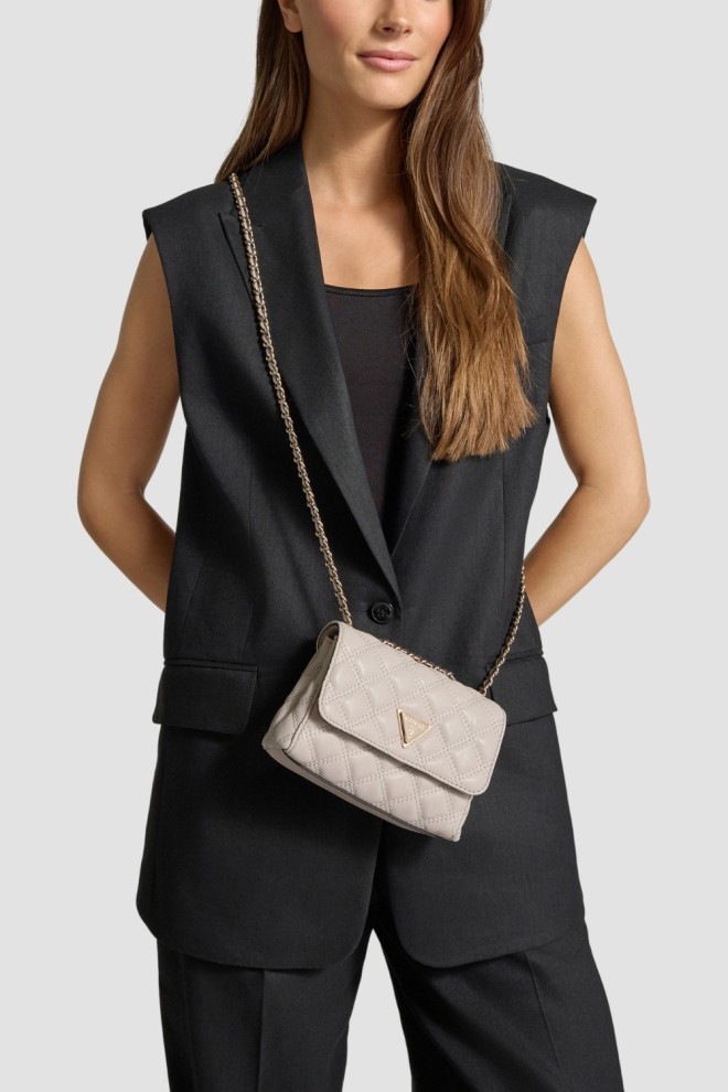 GUESS Geantă în taupe femei Giully II Mini