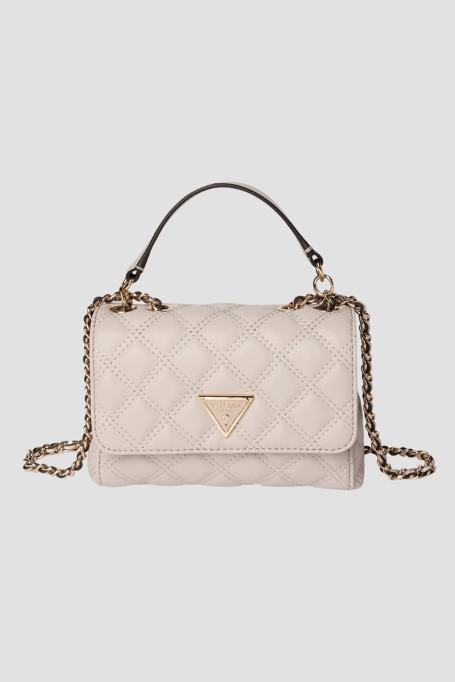 GUESS Handbag in taupe color women's Giully II Mini