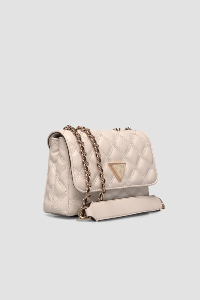 GUESS Handbag in taupe color women's Giully II Mini