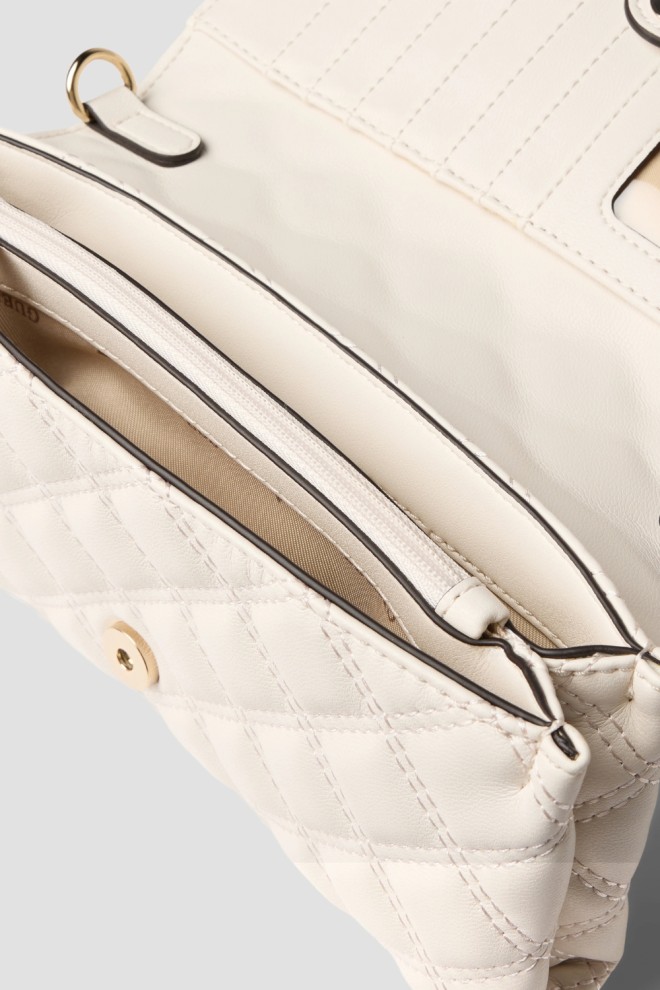 Жіночий гаманець на ланцюжку GUESS Giully II Mini білого кольору