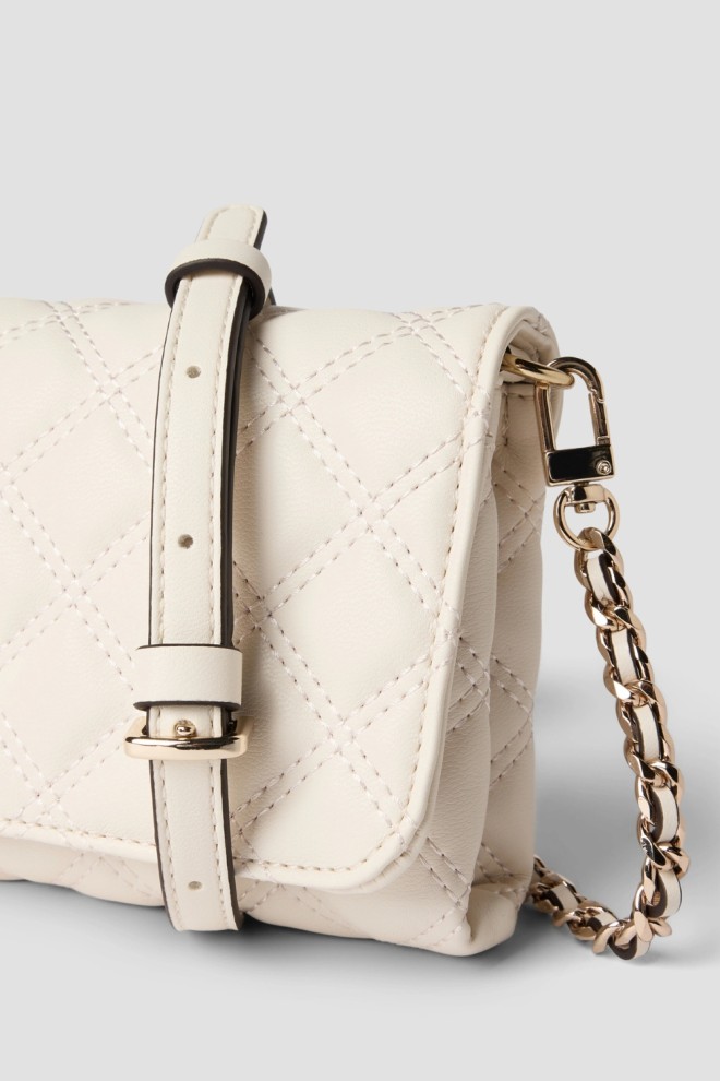 Жіночий гаманець на ланцюжку GUESS Giully II Mini білого кольору