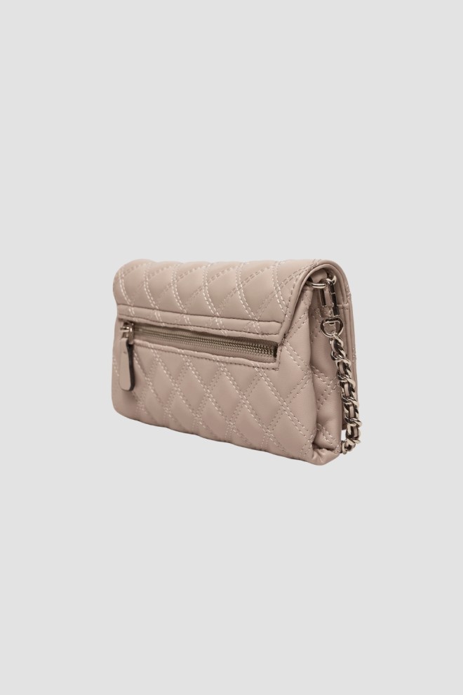 Жіночий гаманець на ланцюжку GUESS сірого кольору Giully II Mini