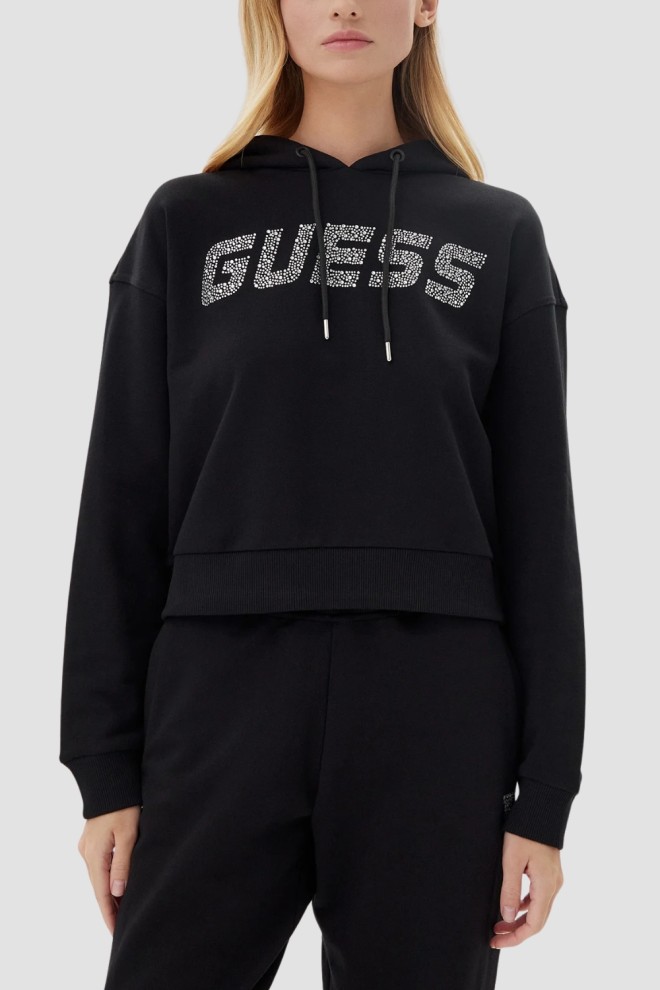 GUESS Сlack women's sweatshirt with zirconia Primula