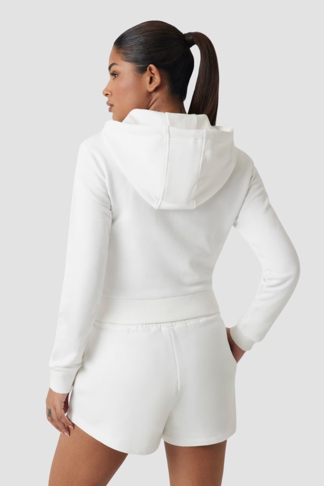 GUESS Women's white sweatshirt with zirconia Primula