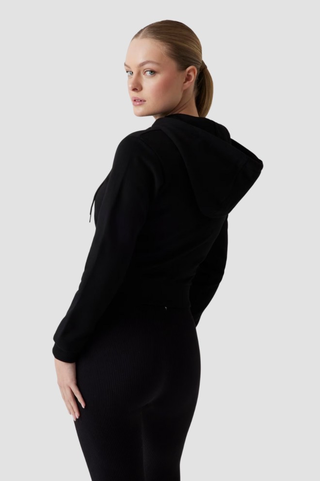 GUESS Czarna damska bluza z cyrkoniami Primula