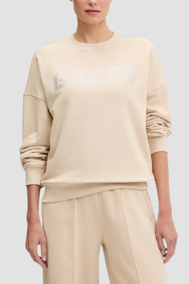GUESS Beige women's Primula sweatshirt