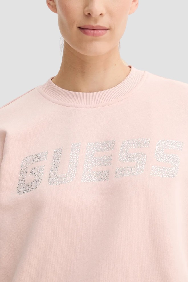 Hanorace GUESS Pink Primula pentru femei