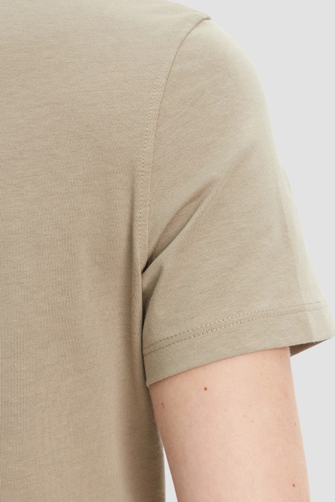 GUESS Tricou verde Pearls Love pentru femei