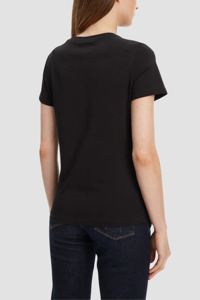 GUESS Black women's Pearls Love t-shirt