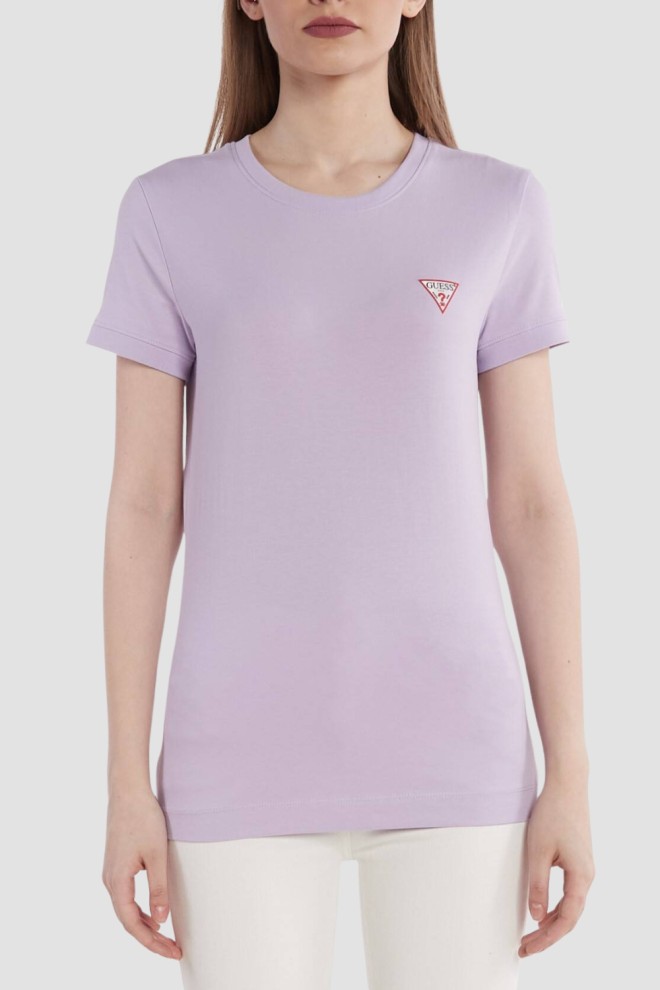 Mini tricou pentru femei GUESS Lavender