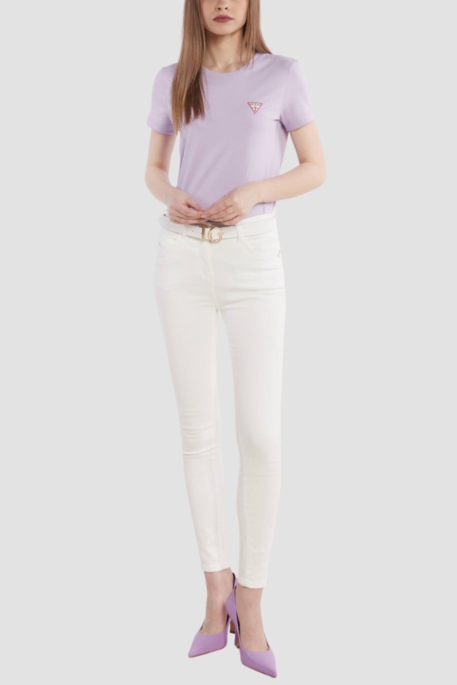 Mini tricou pentru femei GUESS Lavender