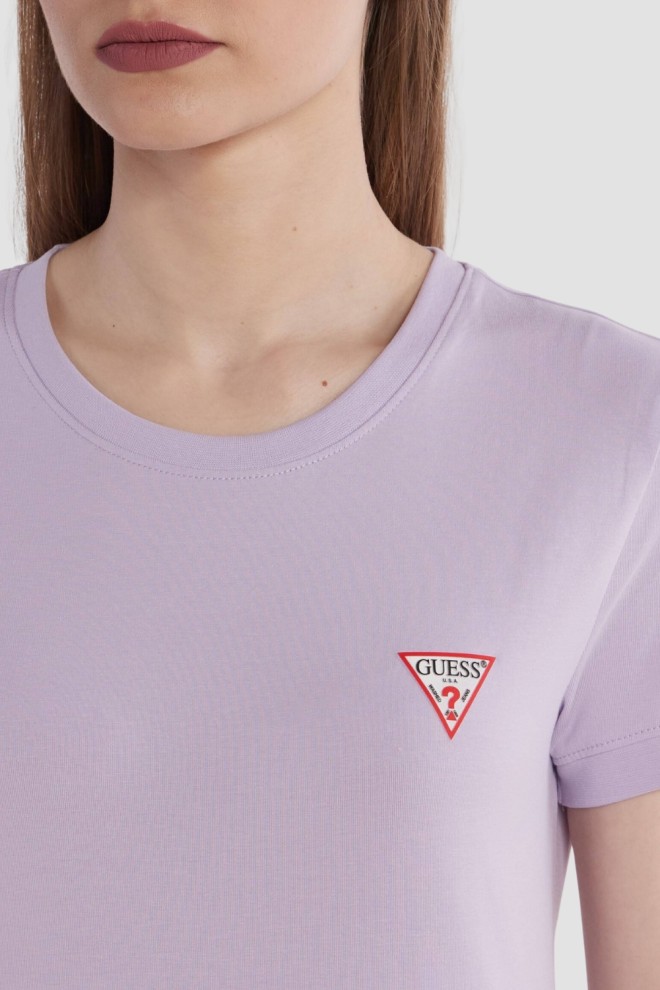 GUESS Lawendowy damski t-shirt Mini