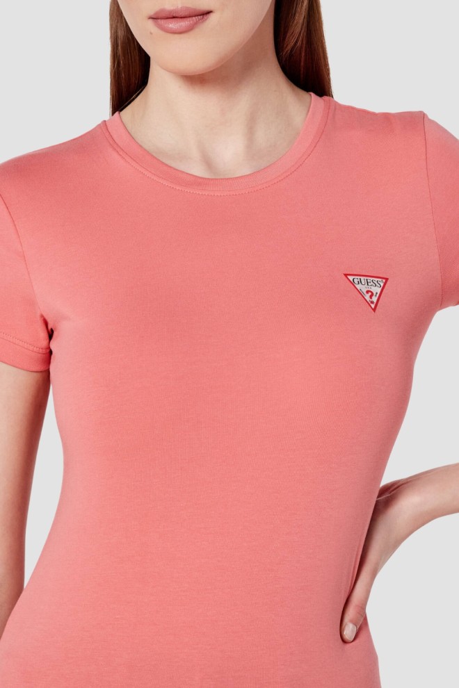 Жіноча міні-футболка GUESS рожева