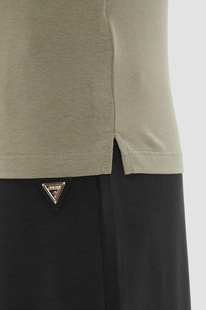 Tricou original verde pentru femei GUESS 