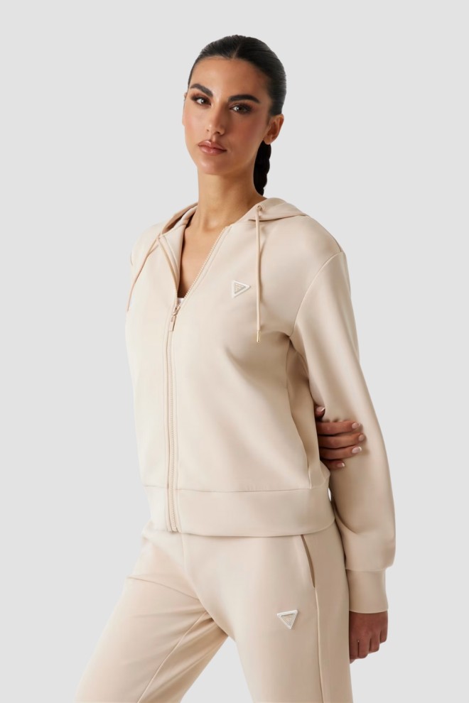 Світшот GUESS в сіро-коричневому кольорі Olympe