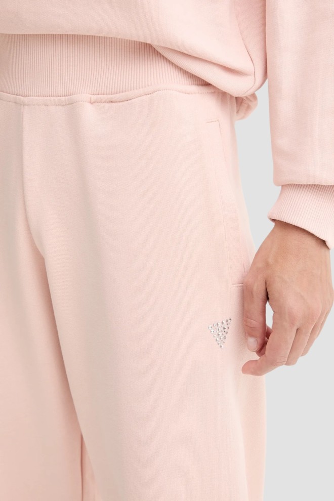 Pantaloni de trening GUESS Pink Primula pentru femei