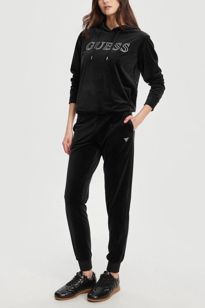 GUESS Pantaloni de trening Couture negri pentru femei