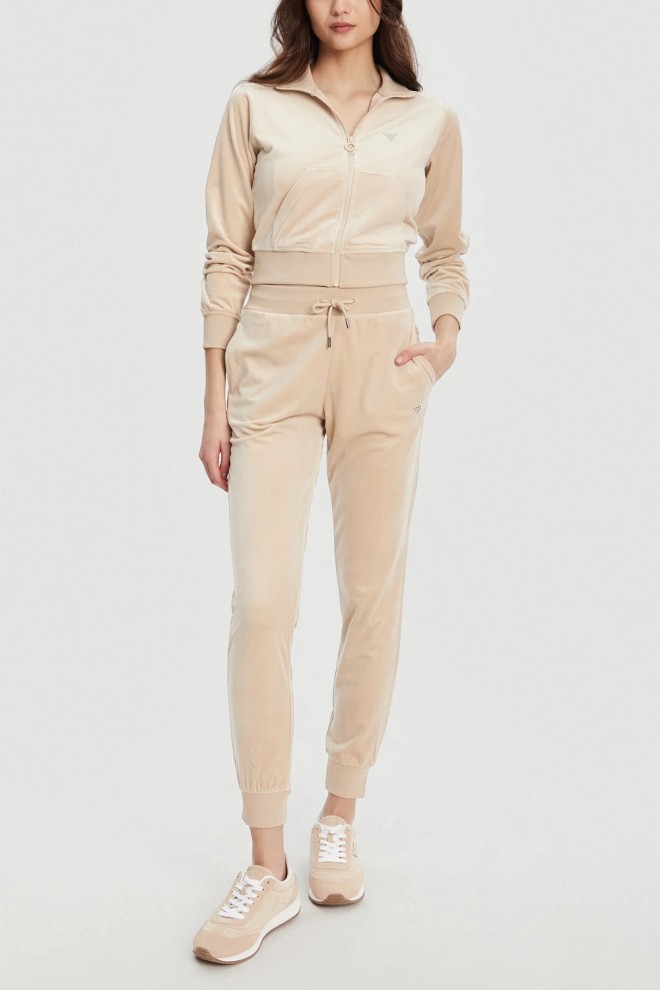 GUESS Beige women's Couture sweatpants