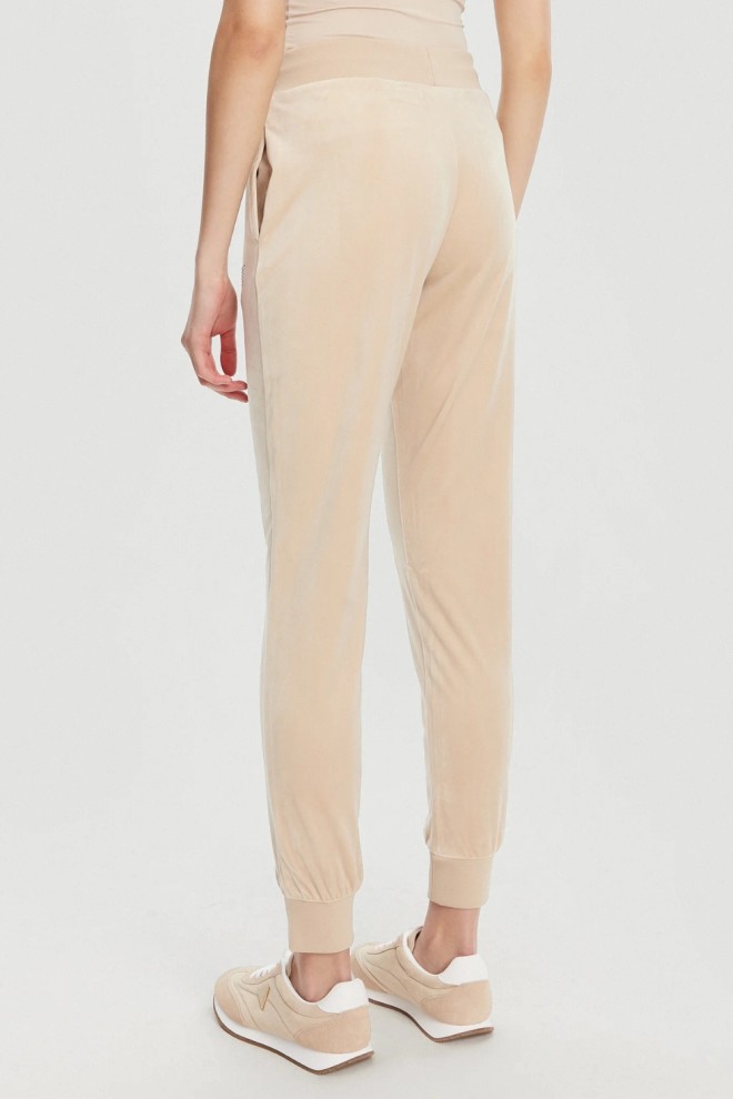 GUESS Beige women's Couture sweatpants