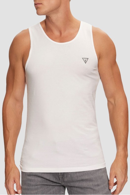 GUESS Alb bărbați T-shirt 2...