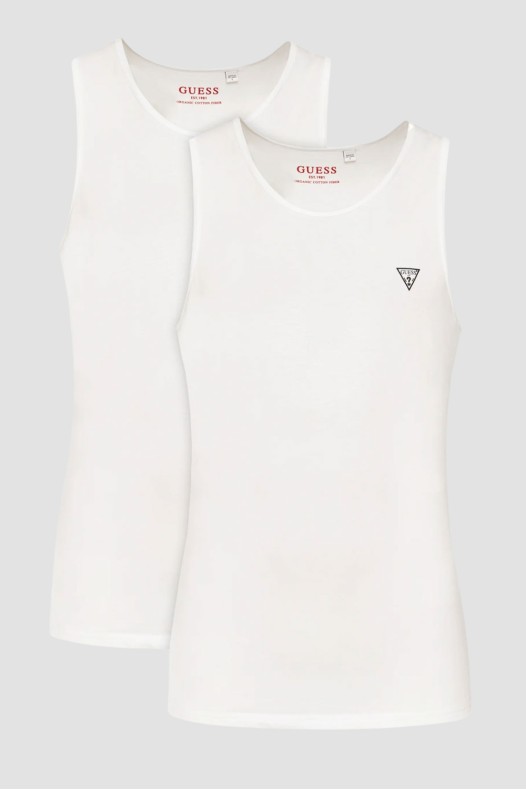 GUESS Alb bărbați T-shirt 2...