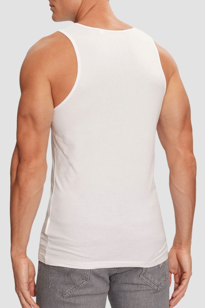 GUESS Alb bărbați T-shirt 2 Pack