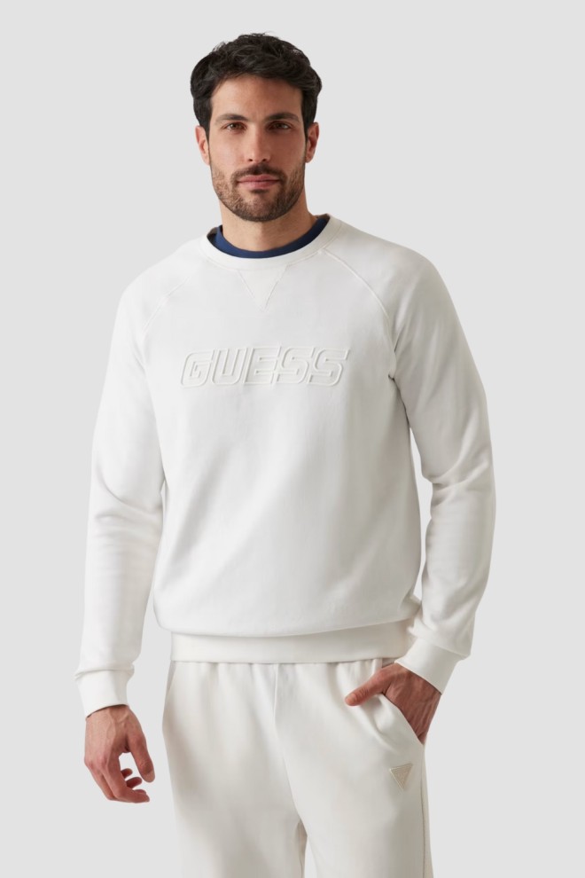 Білий чоловічий світшот GUESS New Aldwin
