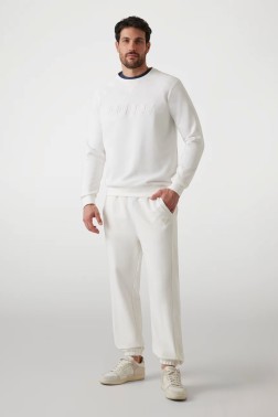 GUESS Biała męska bluza New...