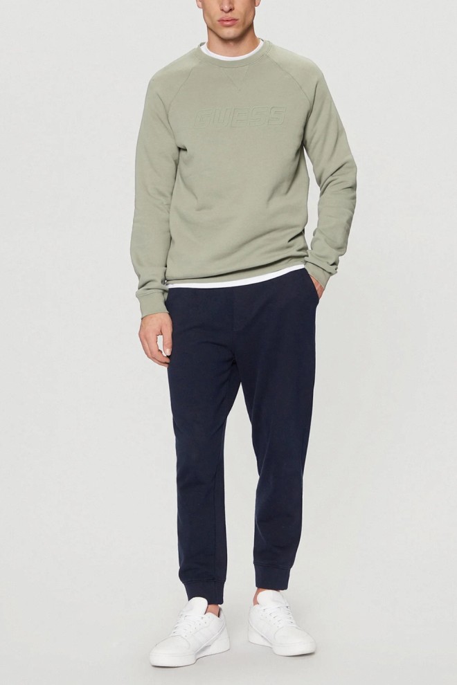 GUESS Green men's New Aldwin sweatshirt