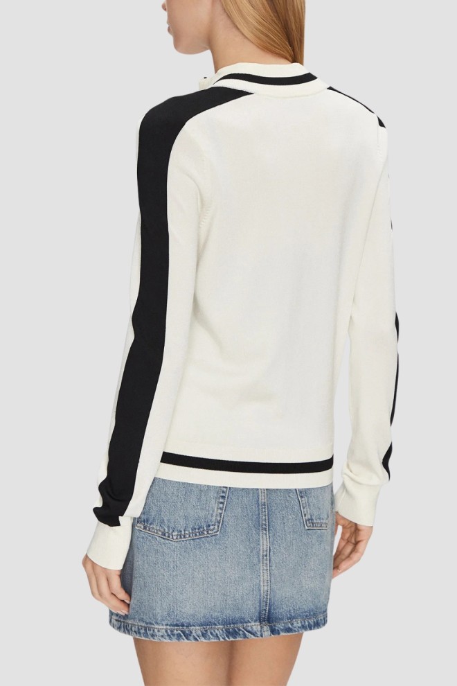 GUESS Beige women's full-zip sweatshirt