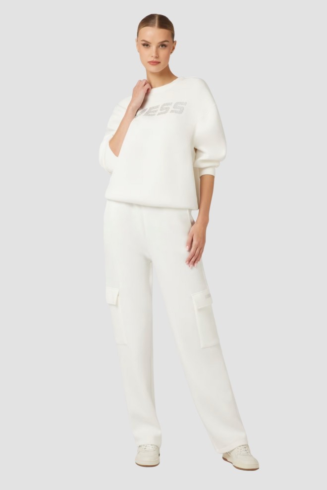 GUESS Damska bluza w kolorze ecru Cecilia