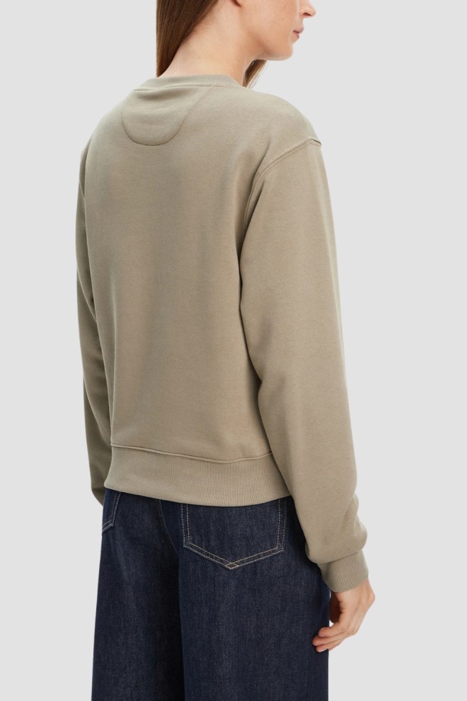 Hanorac GUESS Green pentru femei, cu imprimeu "Studded Love