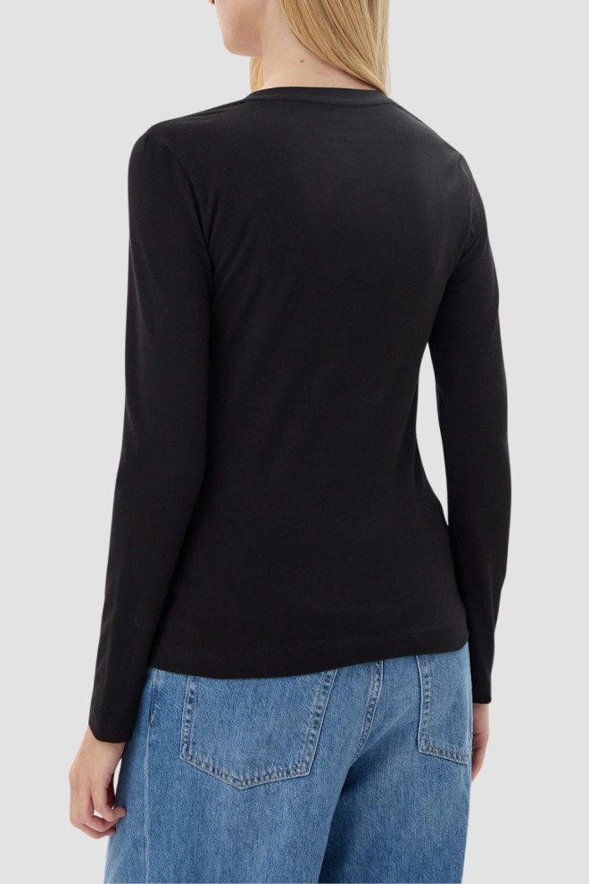 GUESS Black women's Embro Script longsleeve