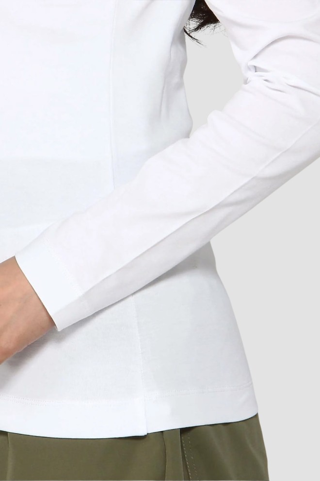 GUESS Alb femei Embro Script mâneci lungi