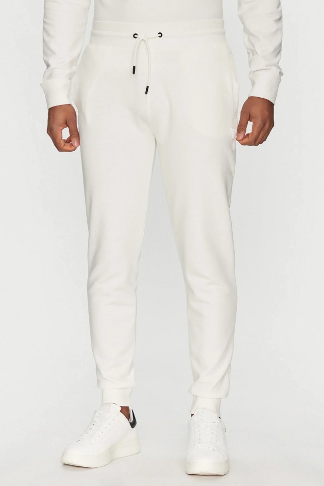 GUESS Pantaloni albi Aldwin pentru bărbați