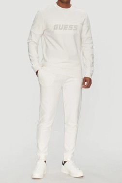 GUESS Białe spodnie męskie...