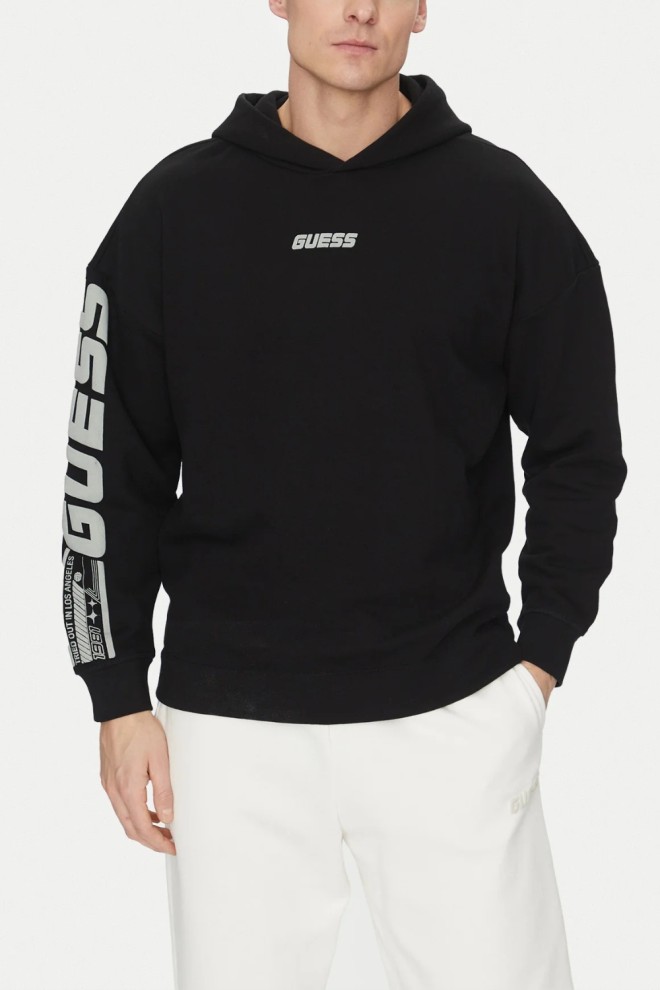 GUESS Czarna bluza męska Dalim Over