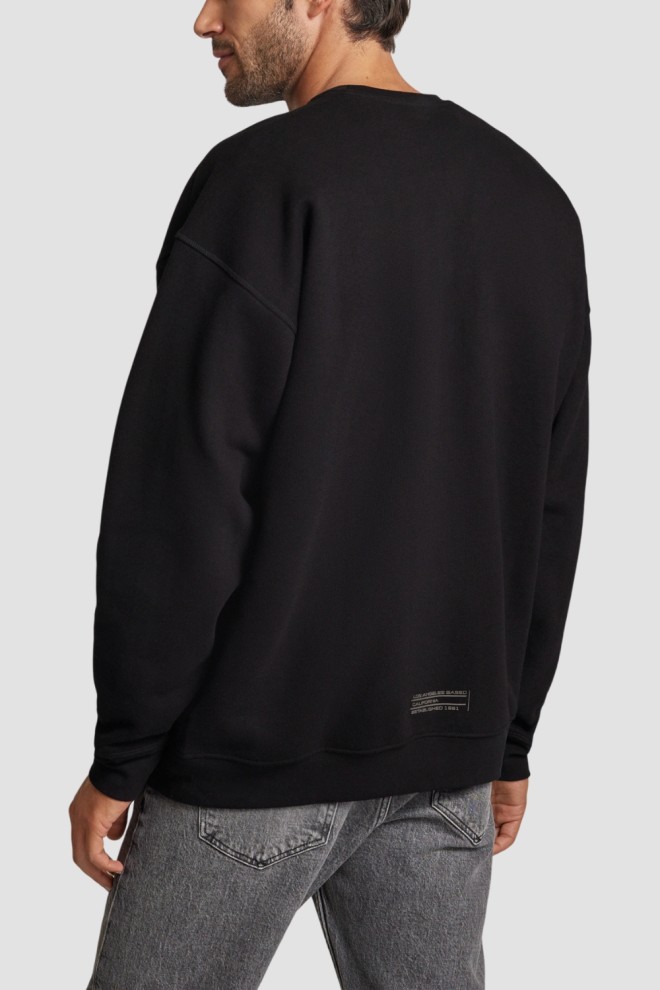 GUESS Black Men's Emis Cn Sweatshirt