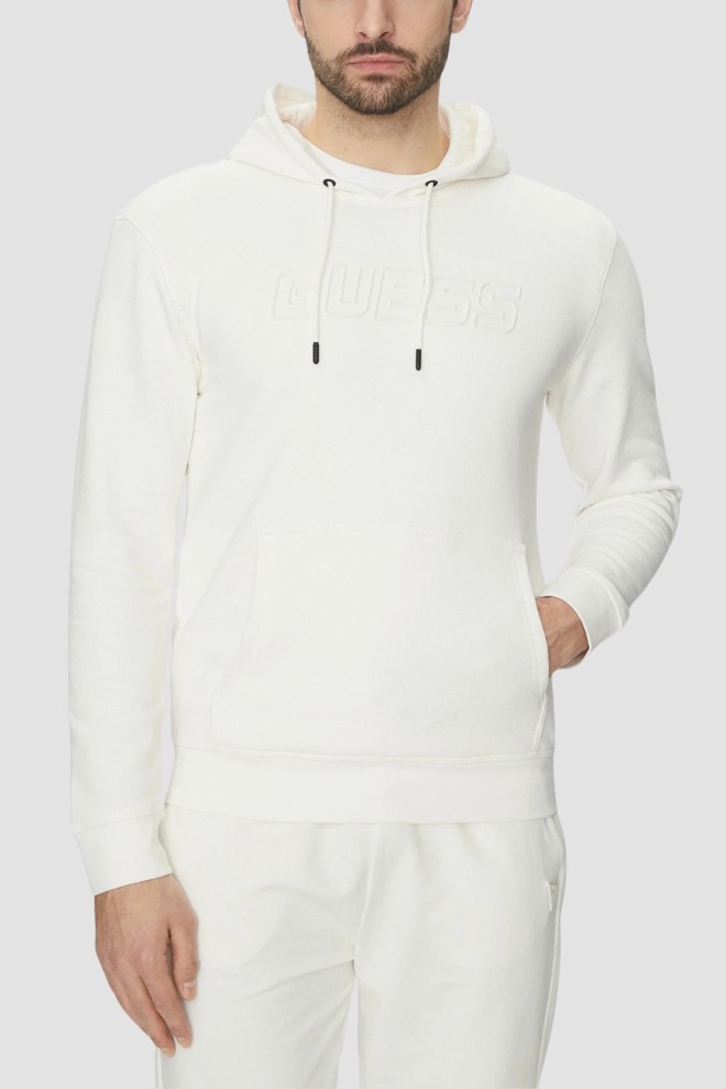 GUESS Biała bluza męska Aldwin