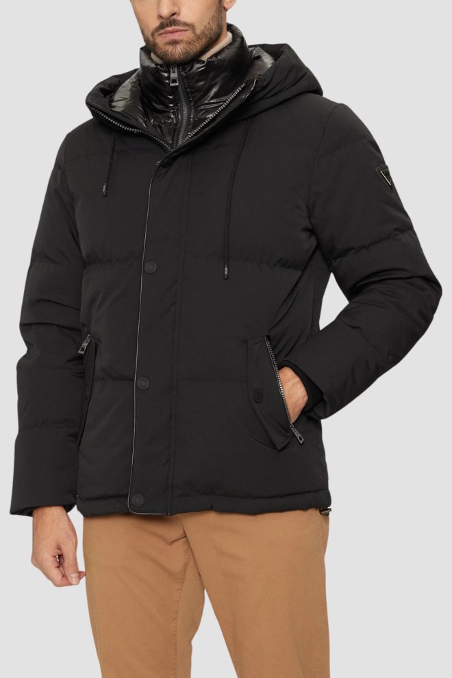 GUESS Black Men's High Collar Jacket