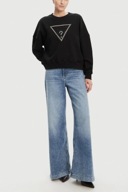 GUESS Czarna damska bluza z...