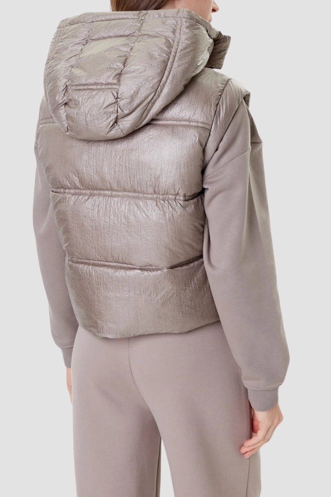 GUESS Beige Women's Padded Vest