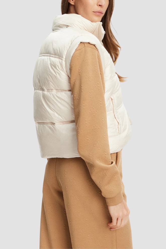 GUESS Beige Women's Padded Vest