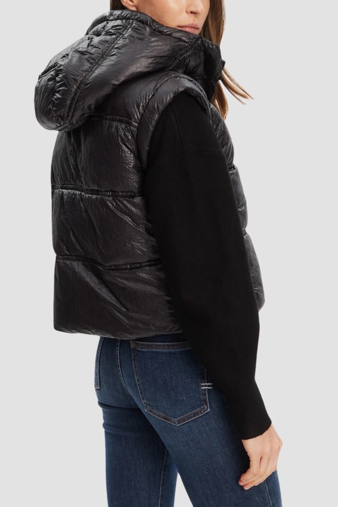 GUESS Czarna damska kamizelka Padded Vest